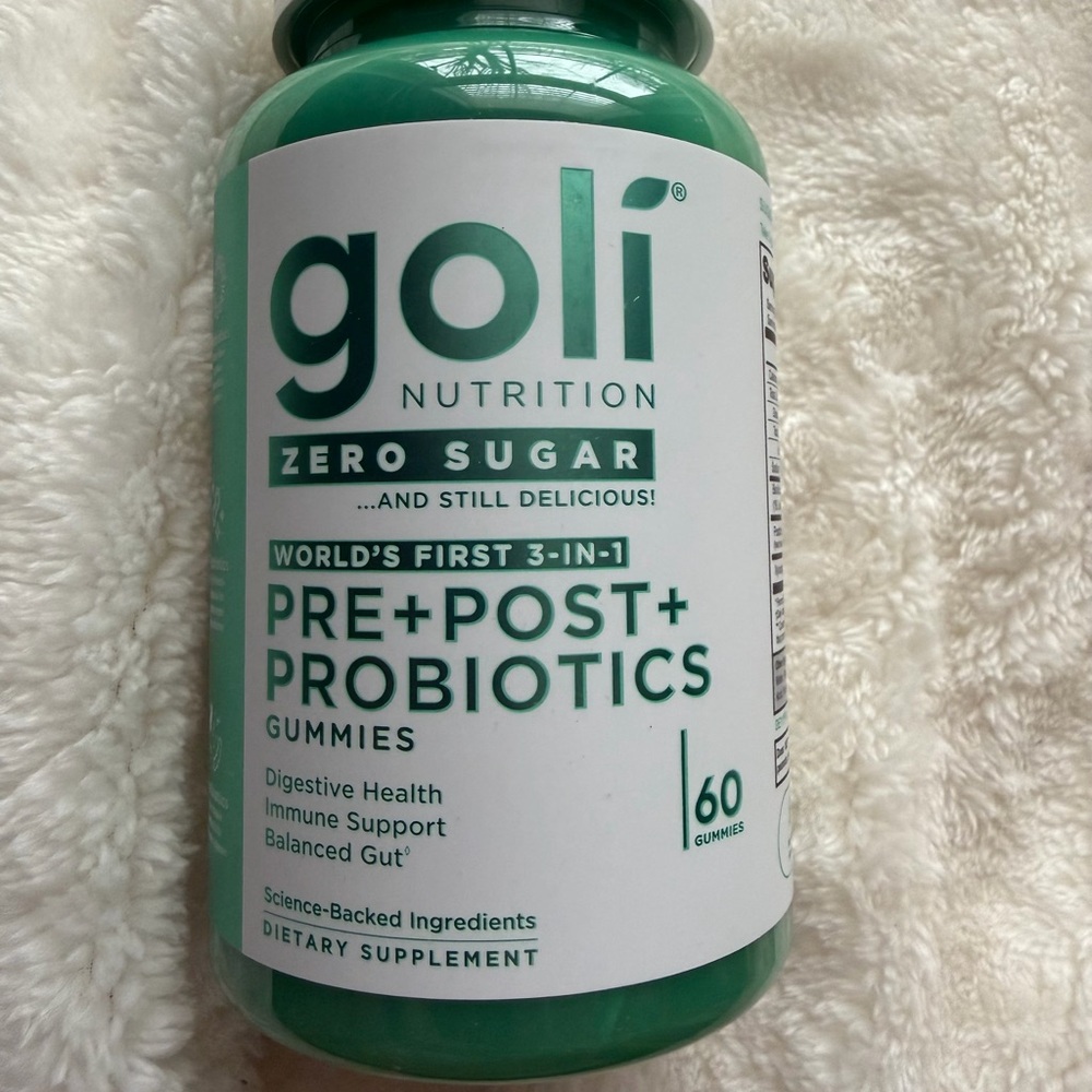 Goli Pre+Post+ Probiotics Gummies, Sealed and in date, Zero Sugar